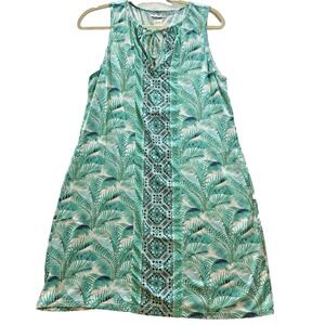 Tommy Bahama Womens M Palm Print Dress Activewear Golf Pickleball Tennis